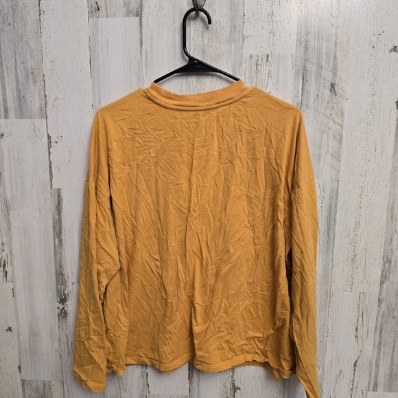 Calvin Klein Performance Mustard Long Sleeve Shirt Womens Plus Size 2X - Picture 3 of 8
